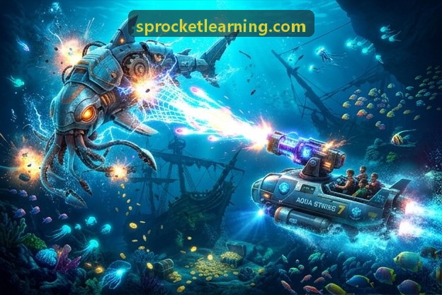Boong tàu cướp biển trong Game Nổ Hũ Hải Tặc với đại bác và kho báu